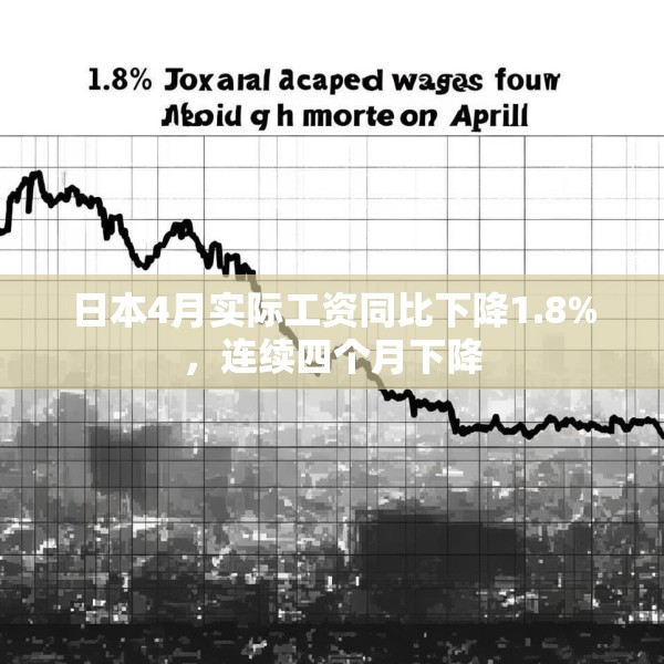 日本4月实际工资同比下降1.8%，连续四个月下降