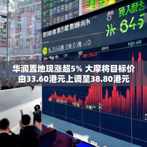 华润置地现涨超5% 大摩将目标价由33.60港元上调至38.80港元