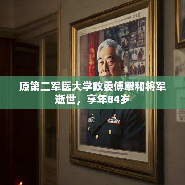 原第二军医大学政委傅翠和将军逝世，享年84岁