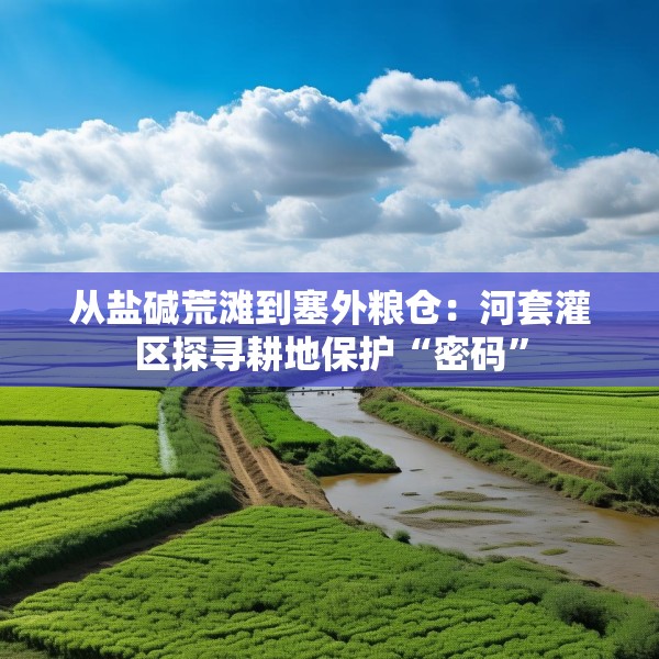 从盐碱荒滩到塞外粮仓：河套灌区探寻耕地保护“密码”