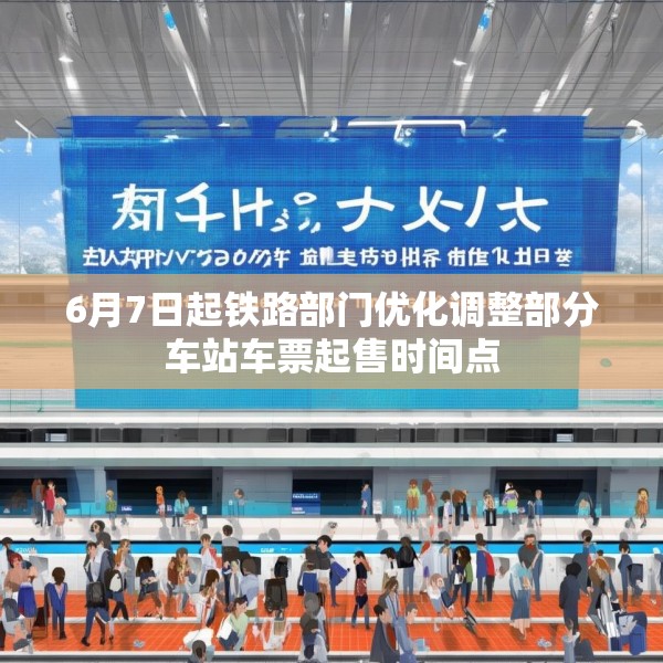 6月7日起铁路部门优化调整部分车站车票起售时间点
