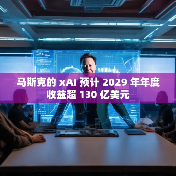 马斯克的 xAI 预计 2029 年年度收益超 130 亿美元