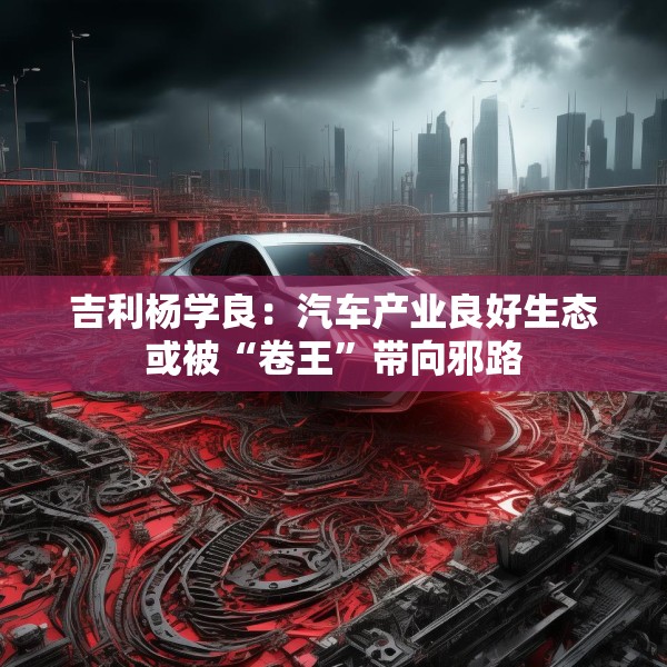 吉利杨学良：汽车产业良好生态或被“卷王”带向邪路