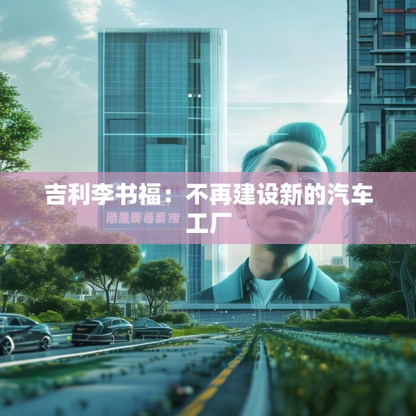 吉利李书福：不再建设新的汽车工厂