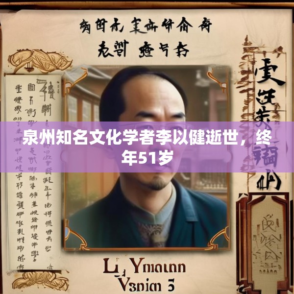 泉州知名文化学者李以健逝世，终年51岁
