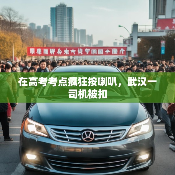 在高考考点疯狂按喇叭，武汉一司机被扣