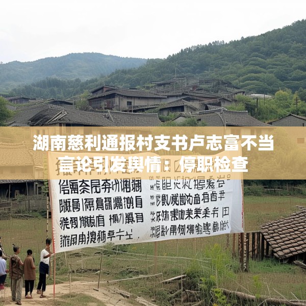 湖南慈利通报村支书卢志富不当言论引发舆情：停职检查