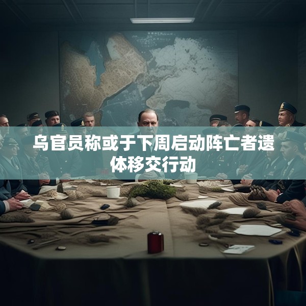 乌官员称或于下周启动阵亡者遗体移交行动