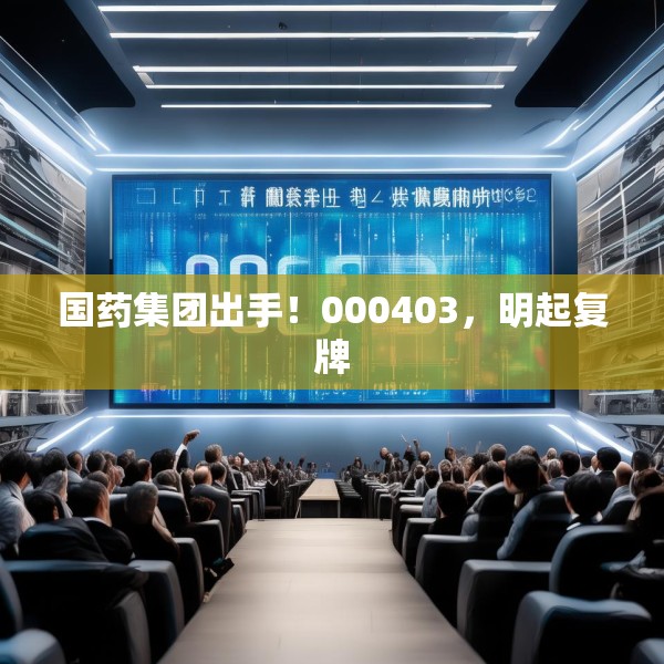 国药集团出手！000403，明起复牌