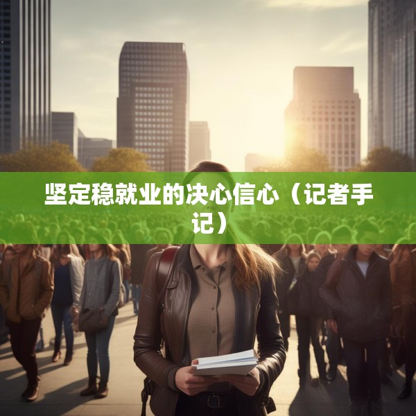 坚定稳就业的决心信心（记者手记）