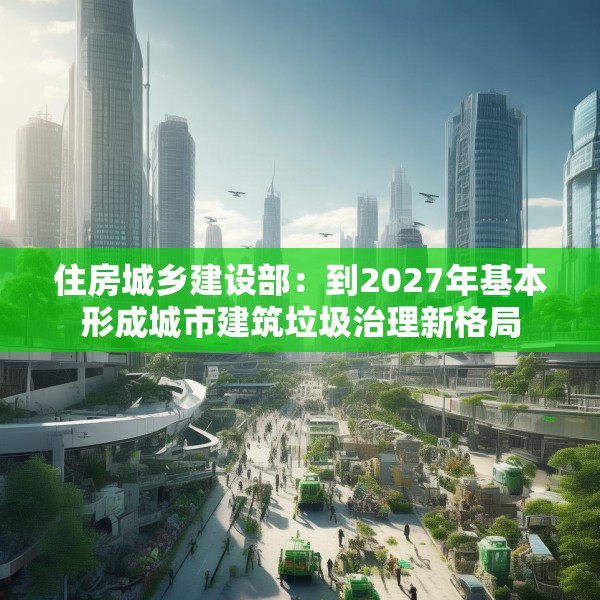 住房城乡建设部：到2027年基本形成城市建筑垃圾治理新格局