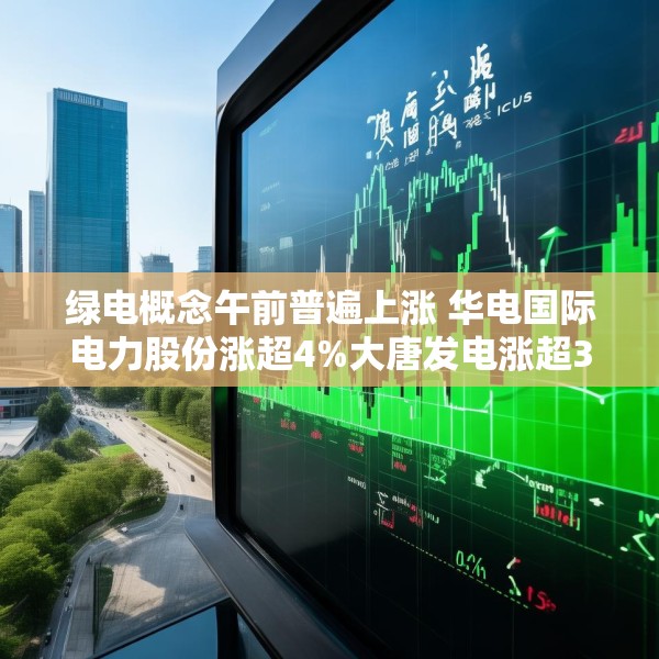绿电概念午前普遍上涨 华电国际电力股份涨超4%大唐发电涨超3%
