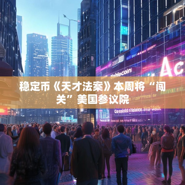 稳定币《天才法案》本周将“闯关”美国参议院