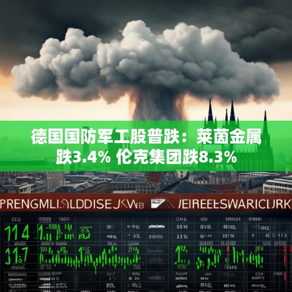 德国国防军工股普跌：莱茵金属跌3.4% 伦克集团跌8.3%