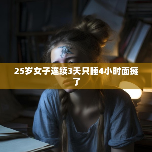 25岁女子连续3天只睡4小时面瘫了
