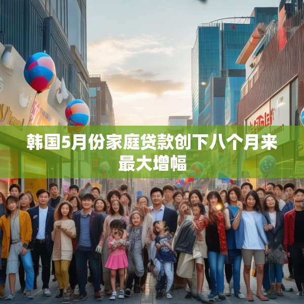 韩国5月份家庭贷款创下八个月来最大增幅