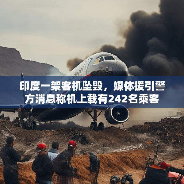 印度一架客机坠毁，媒体援引警方消息称机上载有242名乘客
