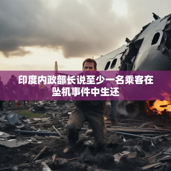 印度内政部长说至少一名乘客在坠机事件中生还