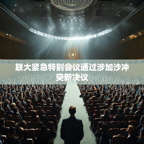 联大紧急特别会议通过涉加沙冲突新决议