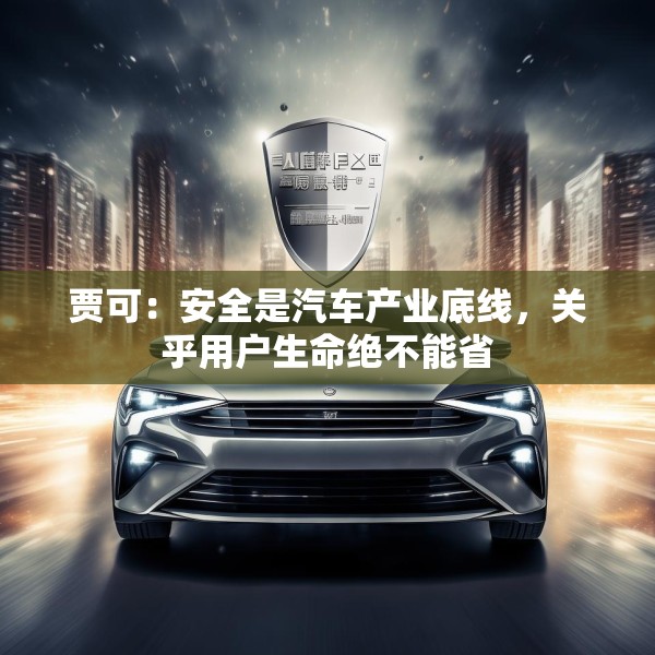 贾可：安全是汽车产业底线，关乎用户生命绝不能省