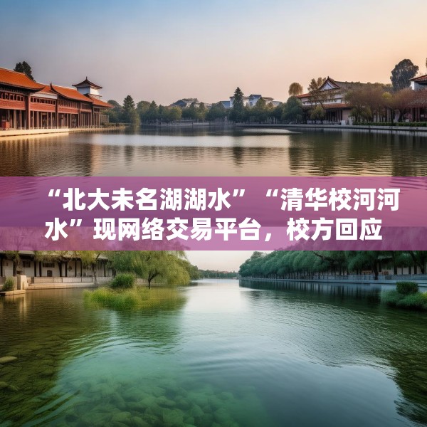 “北大未名湖湖水”“清华校河河水”现网络交易平台，校方回应：高校河湖不应成为非法牟利商品