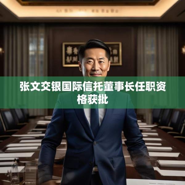 张文交银国际信托董事长任职资格获批