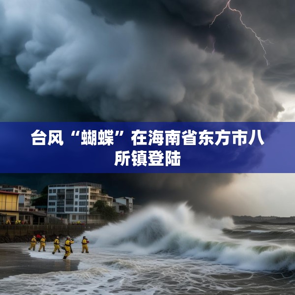 台风“蝴蝶”在海南省东方市八所镇登陆