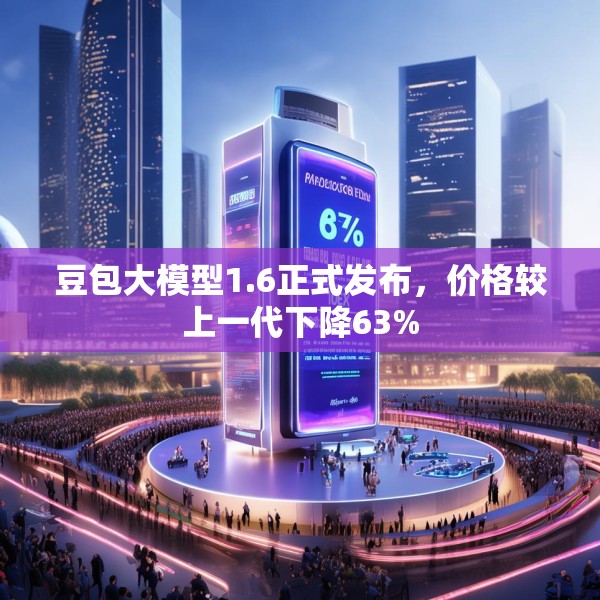 豆包大模型1.6正式发布，价格较上一代下降63%