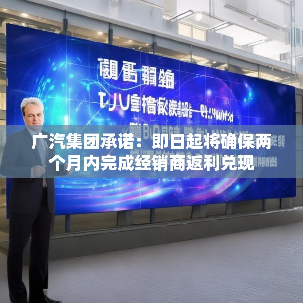 广汽集团承诺：即日起将确保两个月内完成经销商返利兑现
