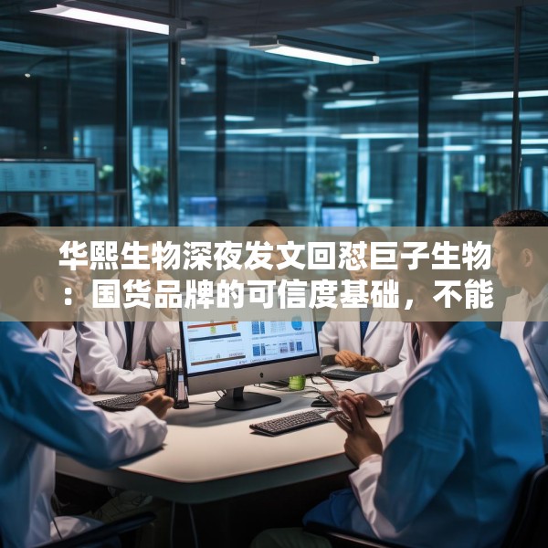 华熙生物深夜发文回怼巨子生物：国货品牌的可信度基础，不能建立在学术名称与概念滥用之上