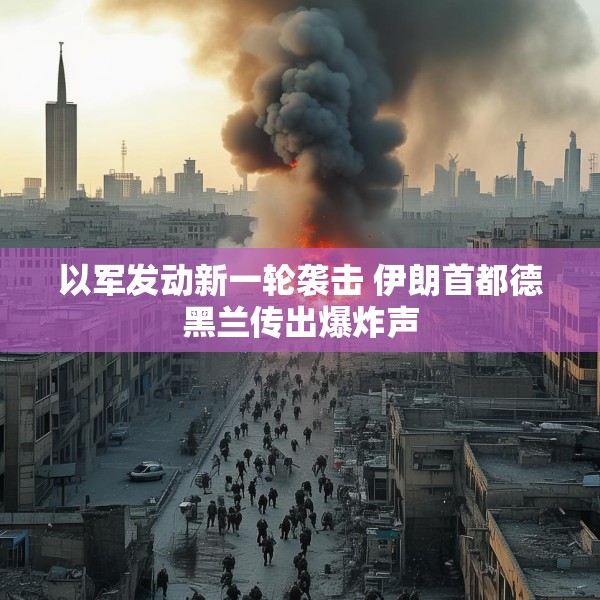 以军发动新一轮袭击 伊朗首都德黑兰传出爆炸声
