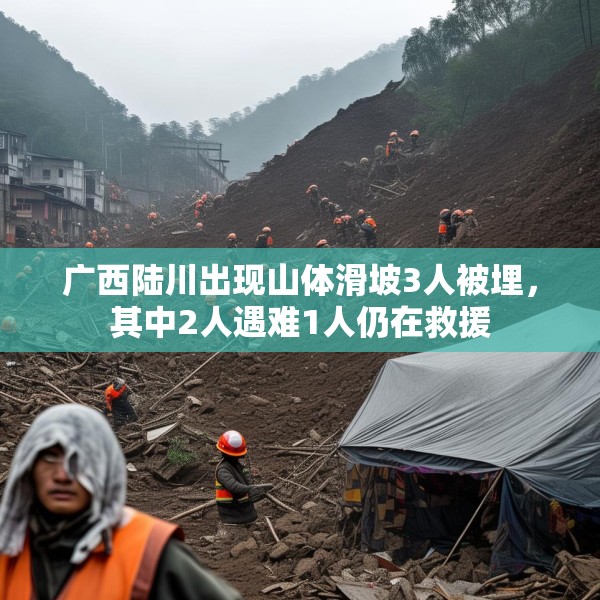 广西陆川出现山体滑坡3人被埋，其中2人遇难1人仍在救援