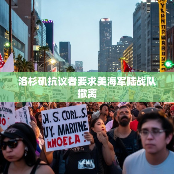 洛杉矶抗议者要求美海军陆战队撤离