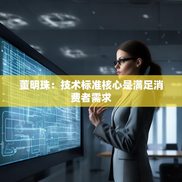 董明珠：技术标准核心是满足消费者需求