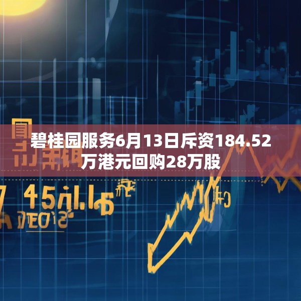 碧桂园服务6月13日斥资184.52万港元回购28万股