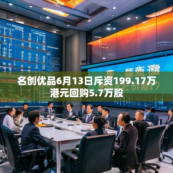名创优品6月13日斥资199.17万港元回购5.7万股