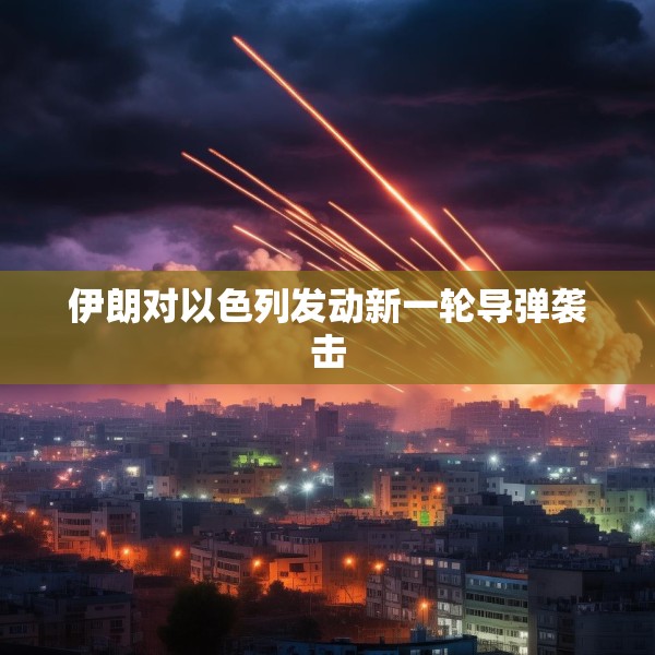 伊朗对以色列发动新一轮导弹袭击