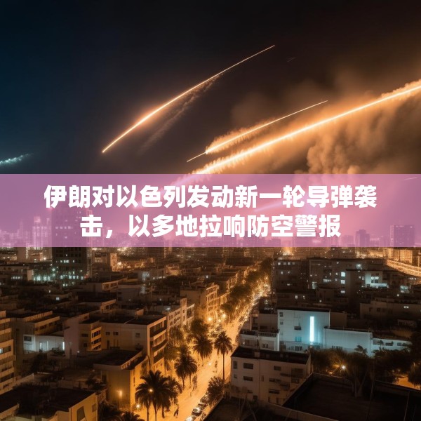 伊朗对以色列发动新一轮导弹袭击，以多地拉响防空警报