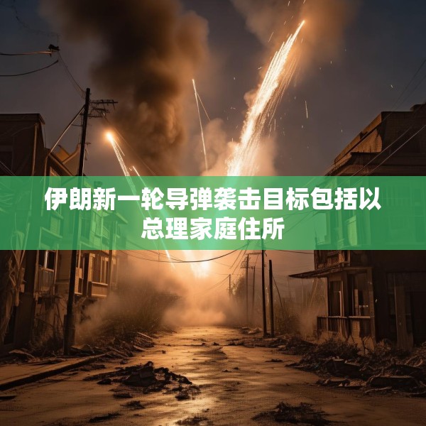 伊朗新一轮导弹袭击目标包括以总理家庭住所