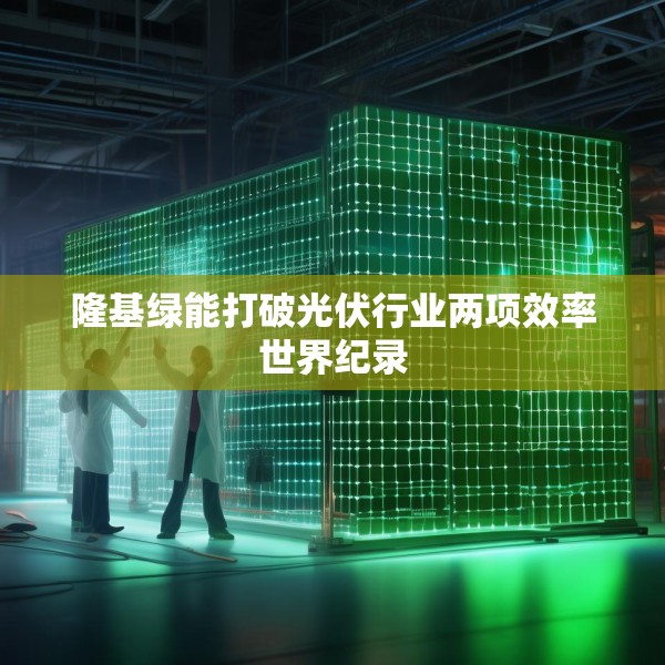 隆基绿能打破光伏行业两项效率世界纪录