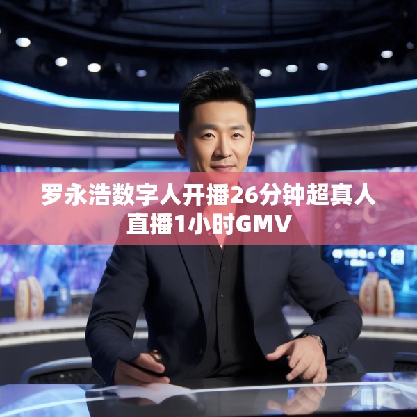 罗永浩数字人开播26分钟超真人直播1小时GMV