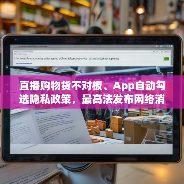 直播购物货不对板、App自动勾选隐私政策，最高法发布网络消费案例